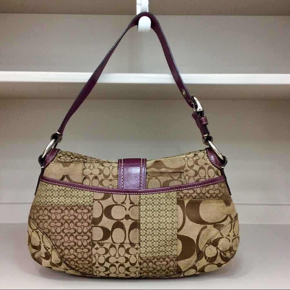 Authentic Coach Soho Y2K Shoulder Patchwork Signa… - image 4